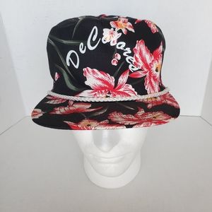 Vtg 90s colorful Hawaiian Floral Print Thin Snapba